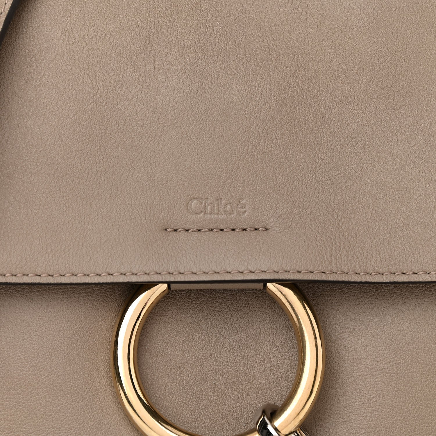 Chloe Calfskin Small Faye Day Shoulder Bag Motty Grey 9 of 11