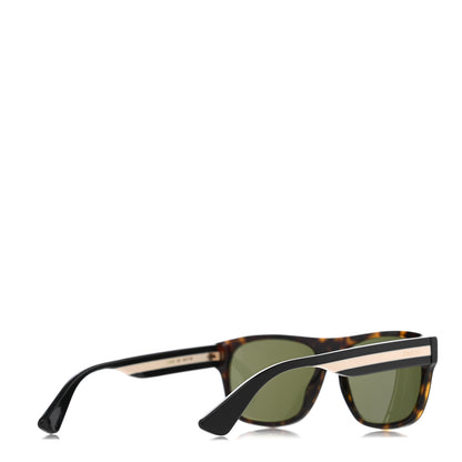 Gucci Acetate Square Frame Web Sunglasses GG0341S Tortoise 7 of 13