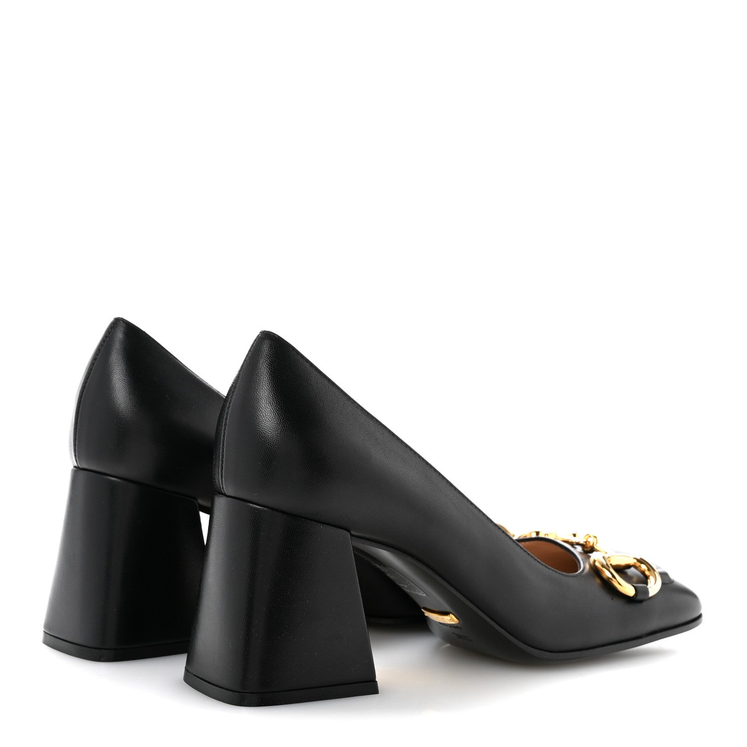 Gucci Malaga Kid Horsebit 75mm Pumps 38.5 Black 5 of 10