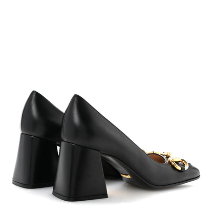 Gucci Malaga Kid Horsebit 75mm Pumps 38.5 Black 5 of 10