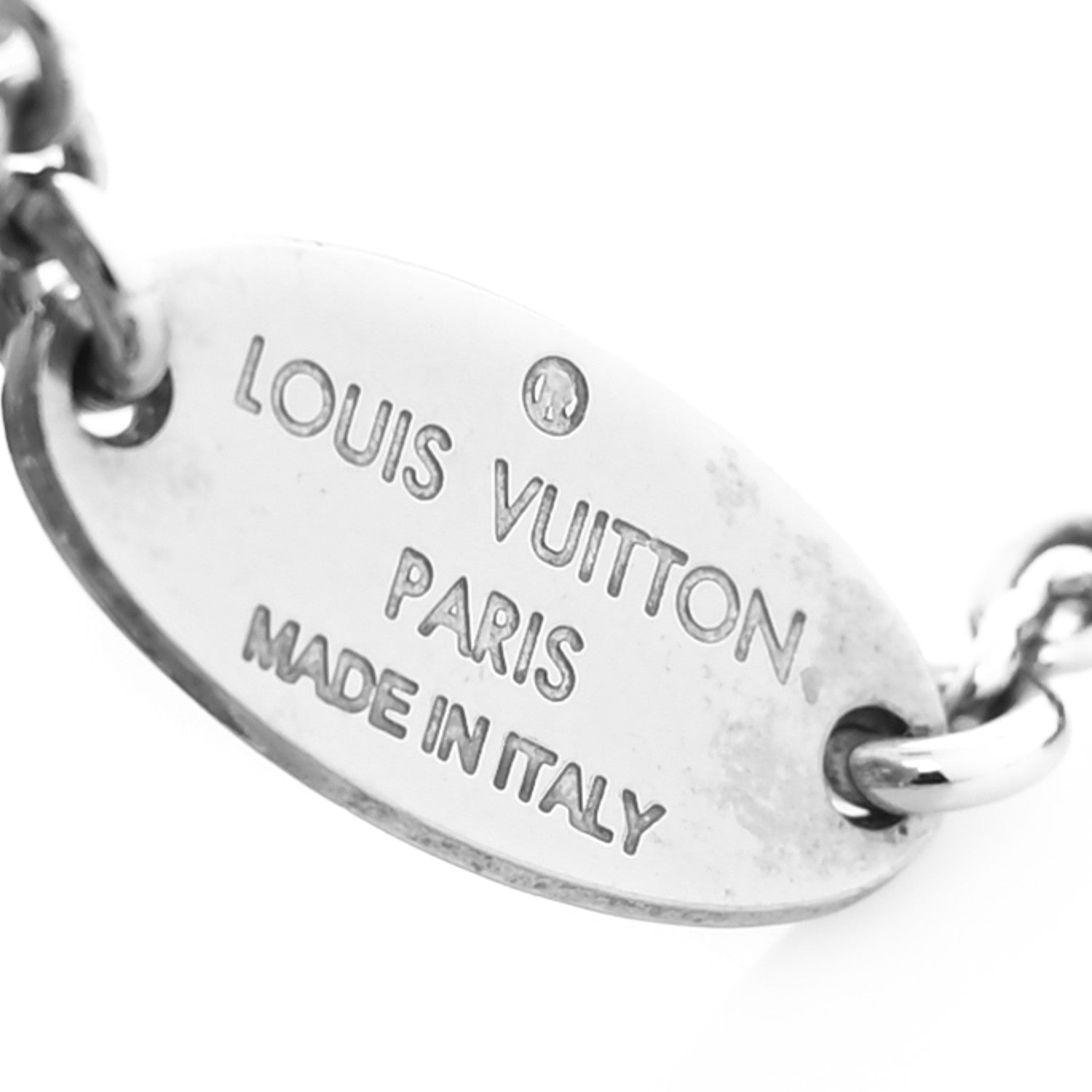 Louis Vuitton Metal Essential V Supple Necklace Silver 3 of 4
