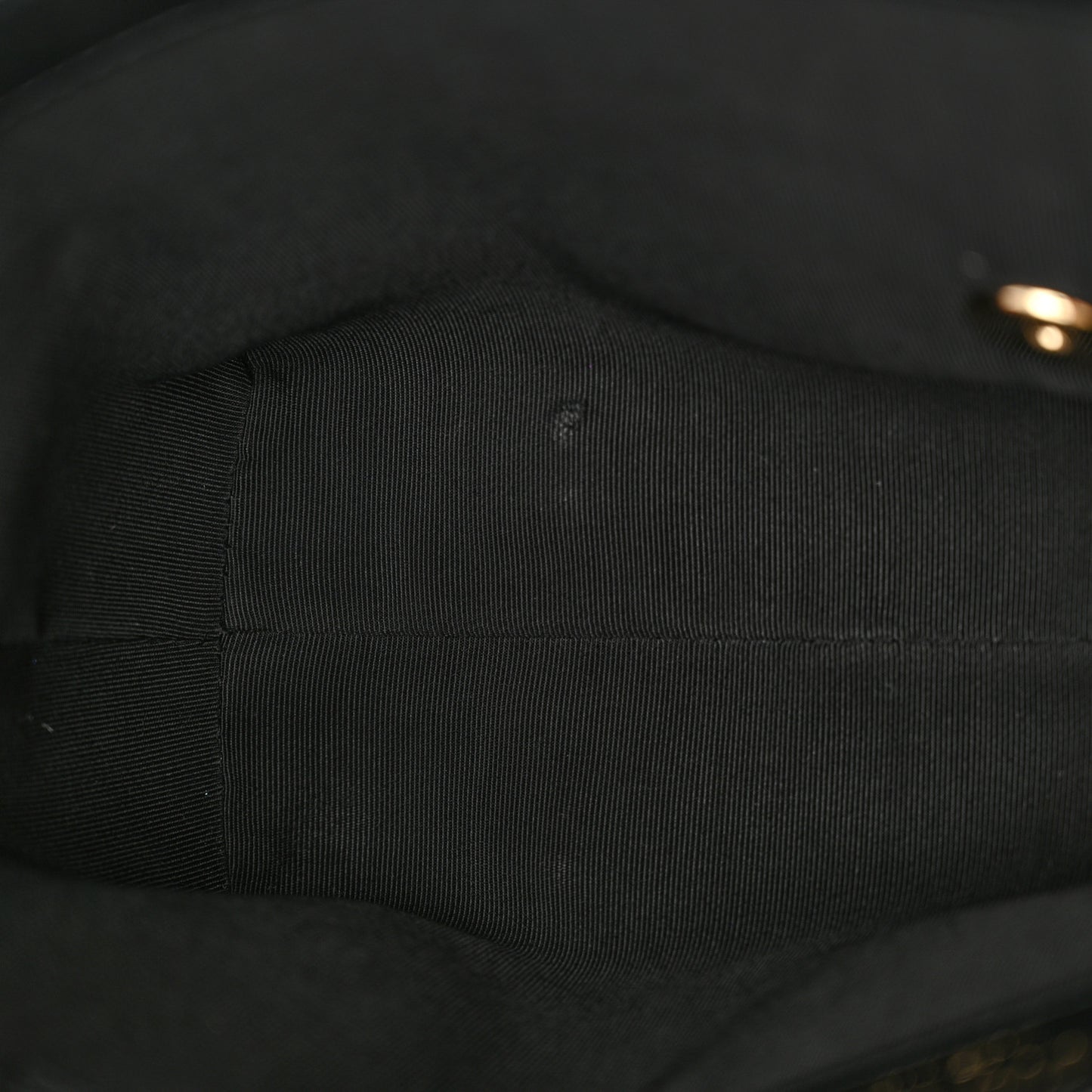 Calfskin Stitched Medium Covered CC Flap Bag Black