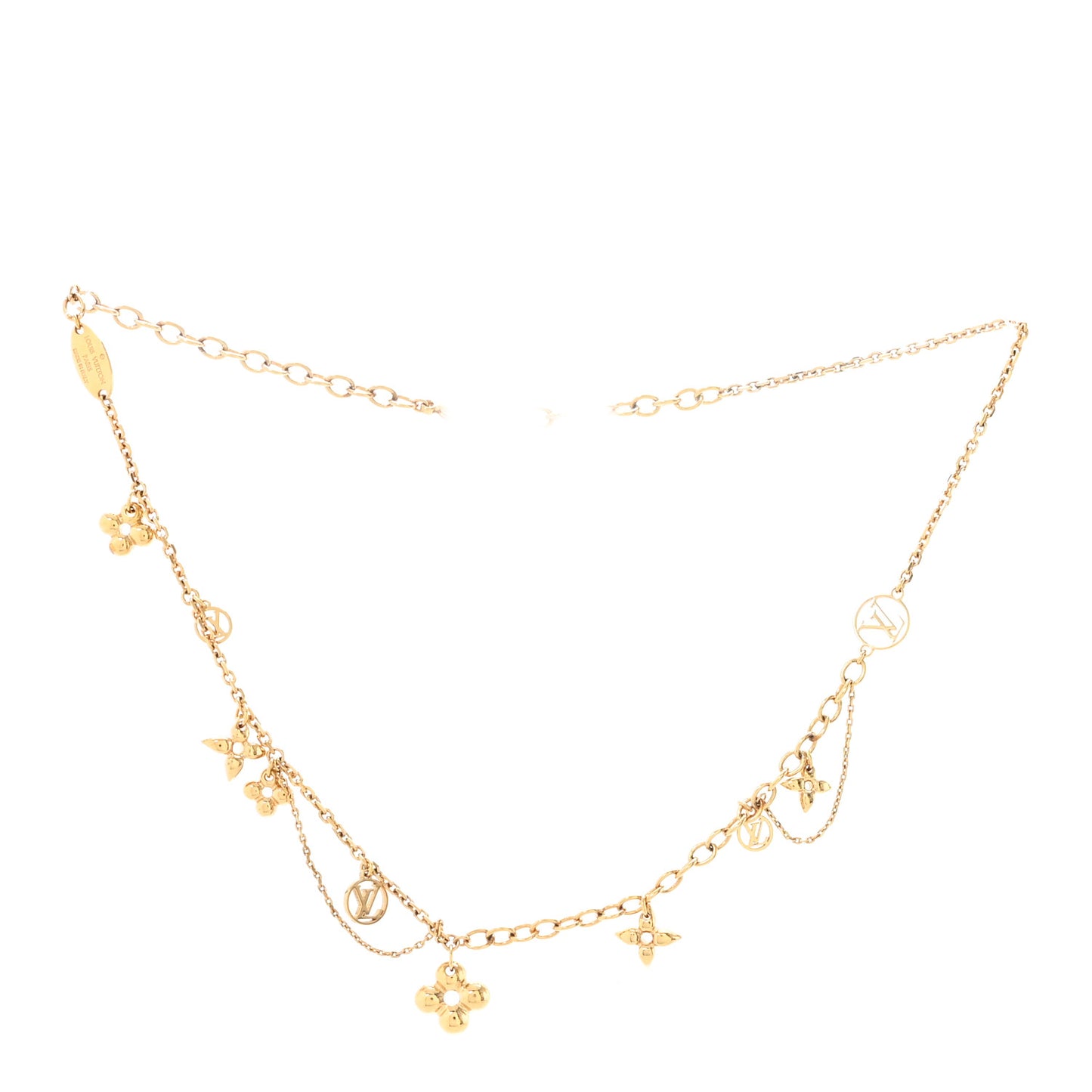 Metal Blooming Supple Necklace Gold