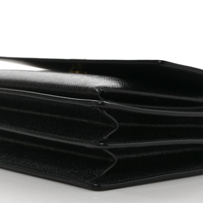 Saint Laurent Coated Bark Calfskin Medium Monogram Sunset Black 8 of 10