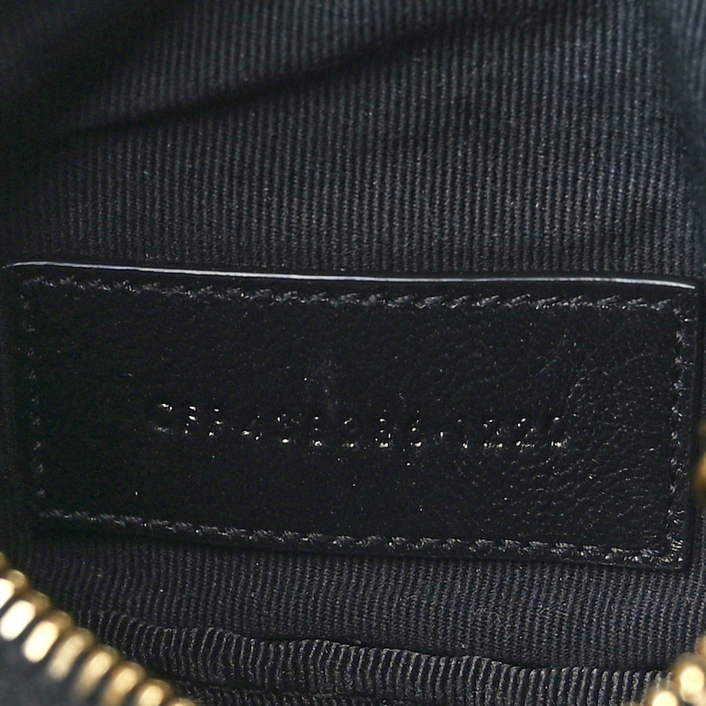 Calfskin Matelasse Monogram Key Pouch Black