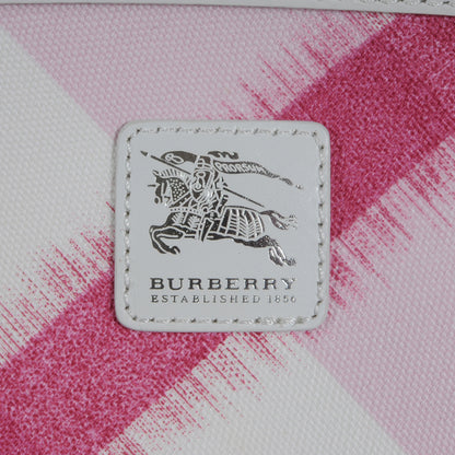 Burberry Canvas Ikat Check Tote Tea Rose 6 of 11