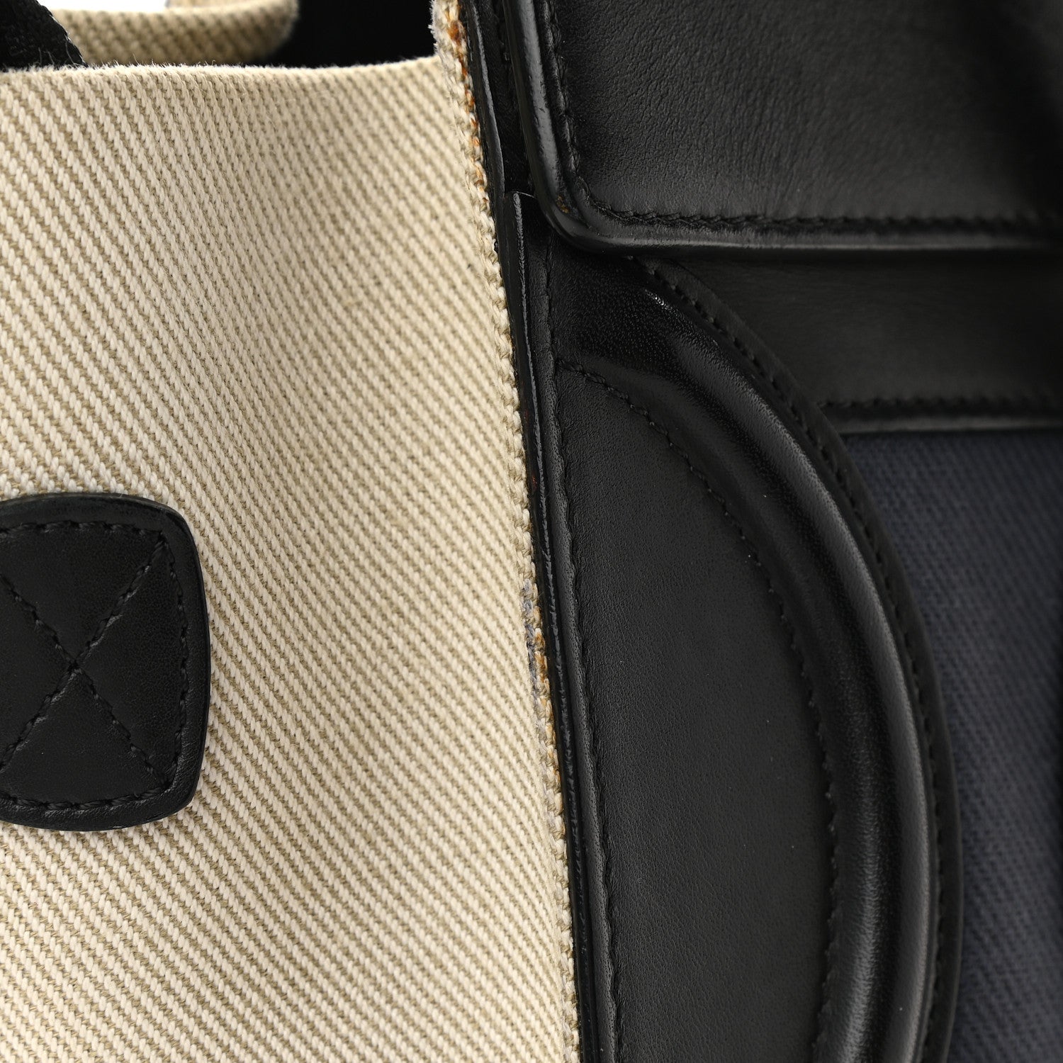 Celine Canvas Smooth Calfskin Micro Tri-Color Luggage Ink 13 of 13