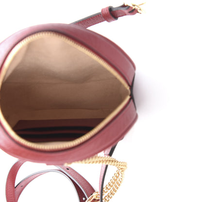 Gucci GG Supreme Monogram Web Flora Mini Ophidia Round Backpack Red 4 of 10