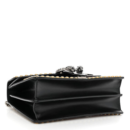 Gucci Calfskin Floral Embroidered Studded Small Dionysus Shoulder Bag Black 4 of 9