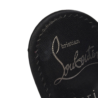 Christian Louboutin Satin Matricia Bow Sandals 37 Black 8 of 8