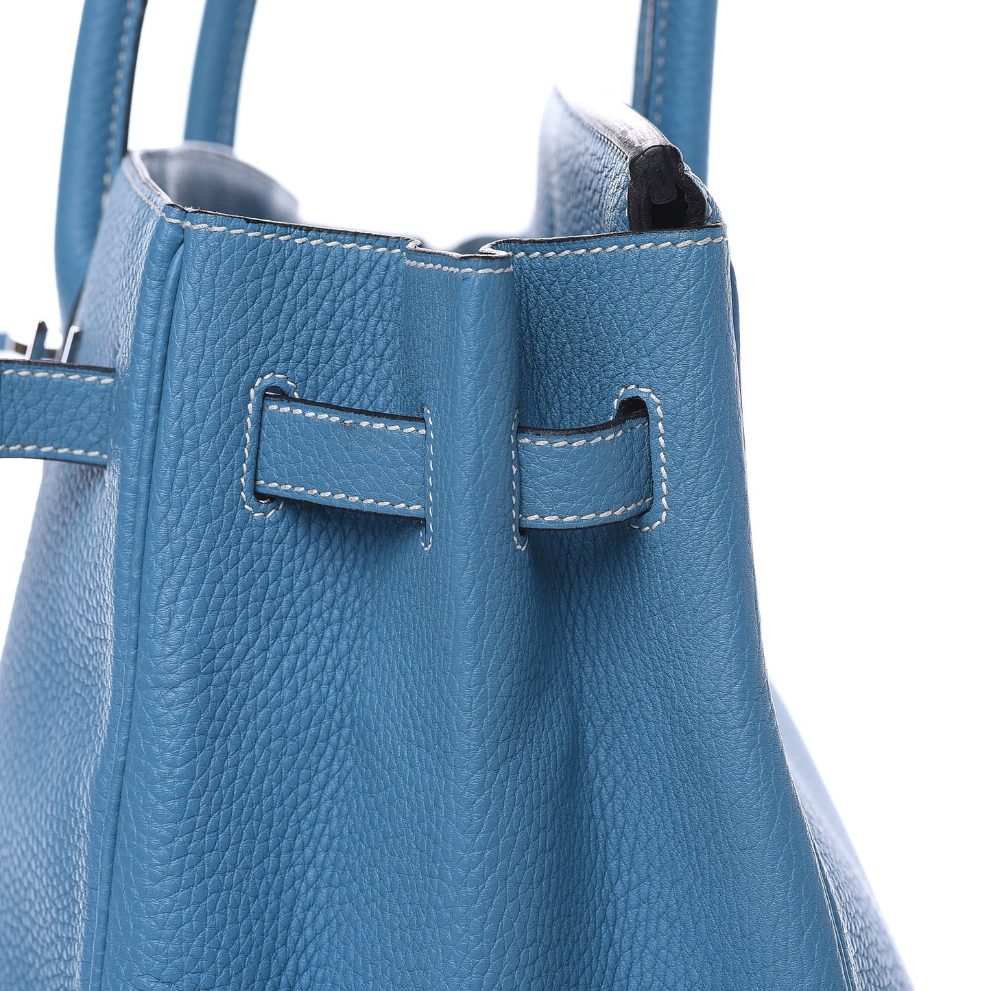 Taurillon Clemence Birkin 35 Blue Jean