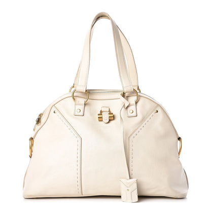 Saint Laurent Calfskin Large Muse Ivory 1 of 16