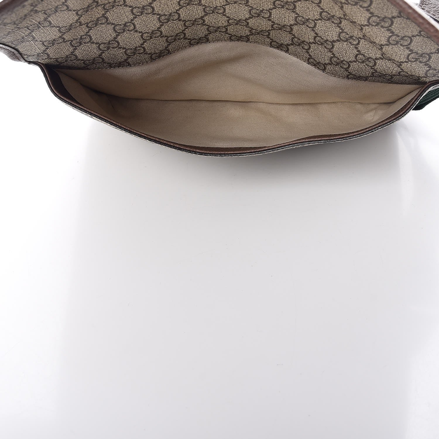 Gucci GG Supreme Monogram Web Neo Vintage Double Flap Messenger Bag Beige New Acero 6 of 15