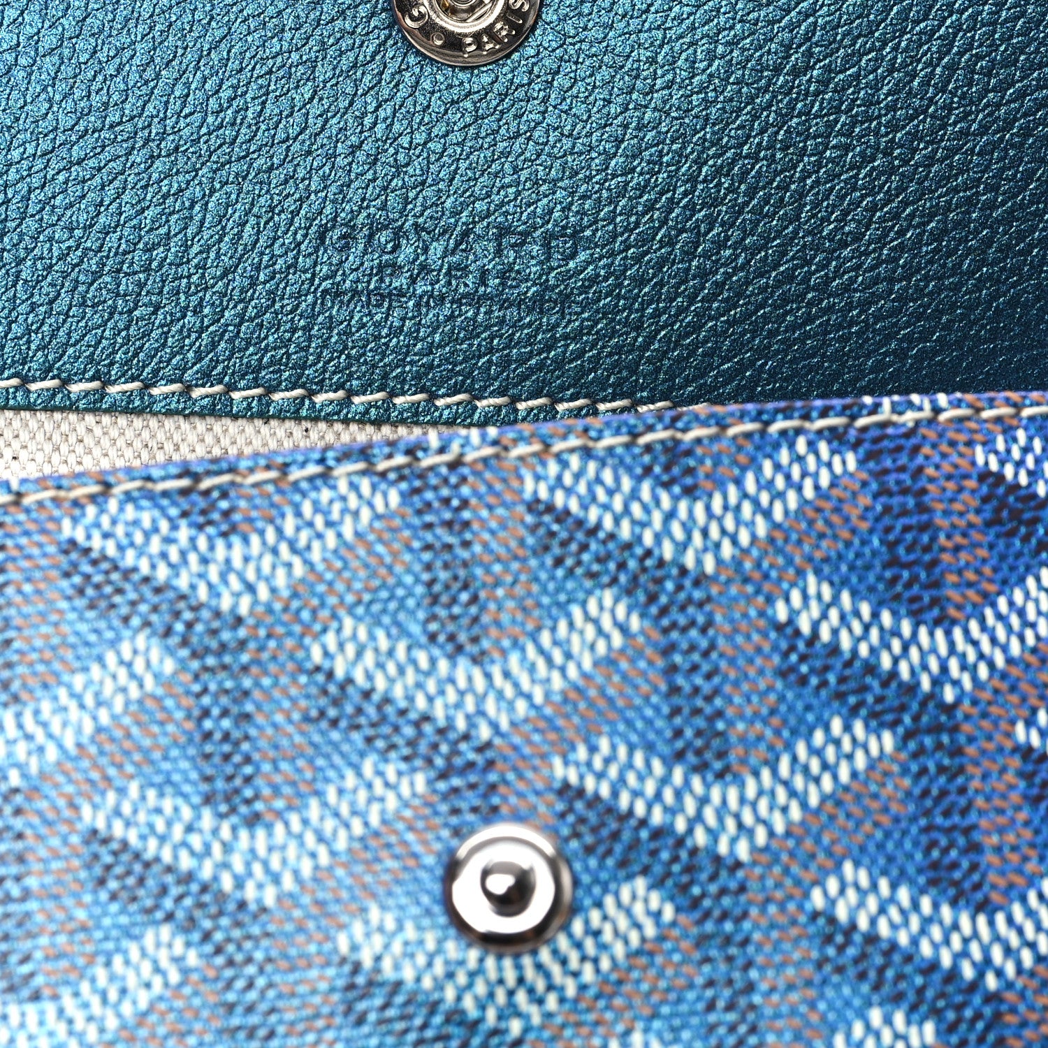 Goyard Iridescent Goyardine Saint Louis PM Pearly Blue 7 of 10