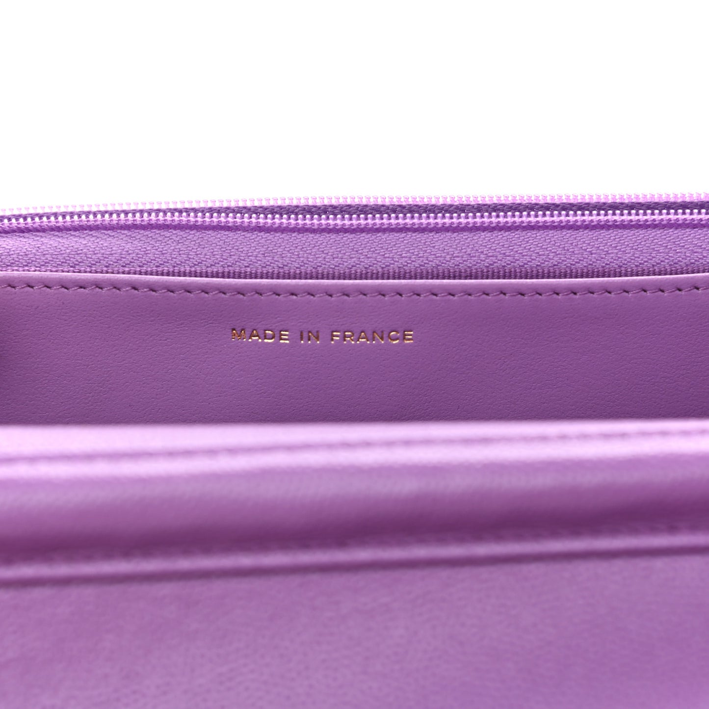 Caviar Quilted Wallet On Chain WOC Purple