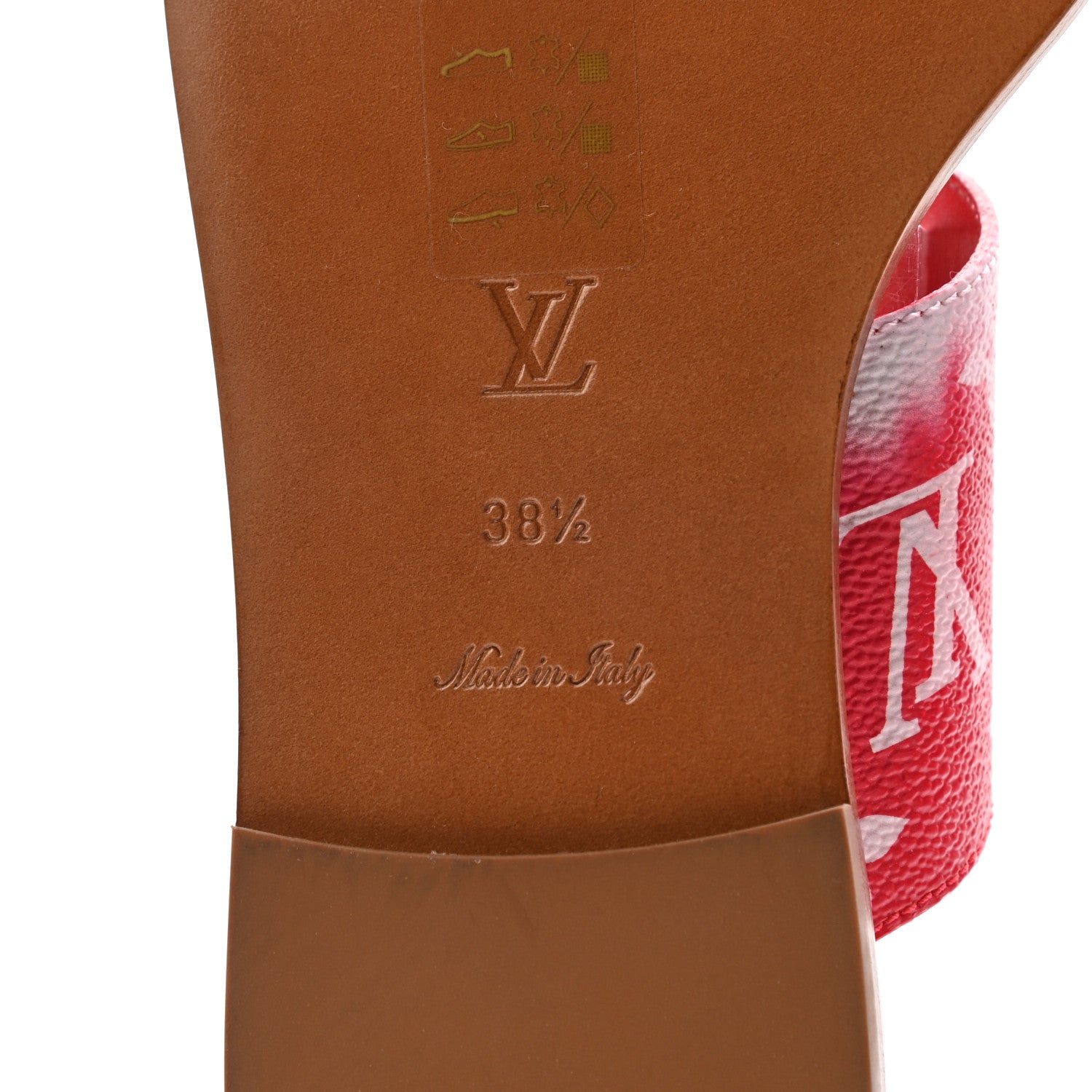 Louis Vuitton Monogram Escale Palma Sandals 38.5 Rouge 6 of 9