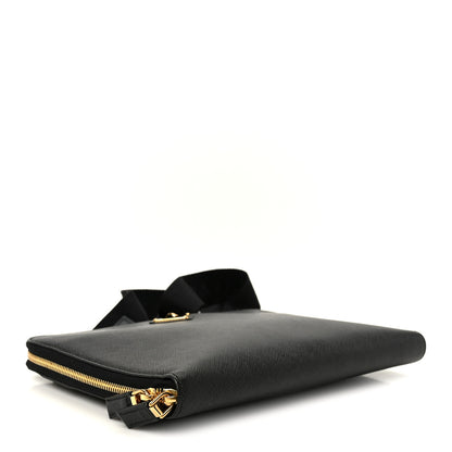 Prada Saffiano Crossbody Bag Black 4 of 9