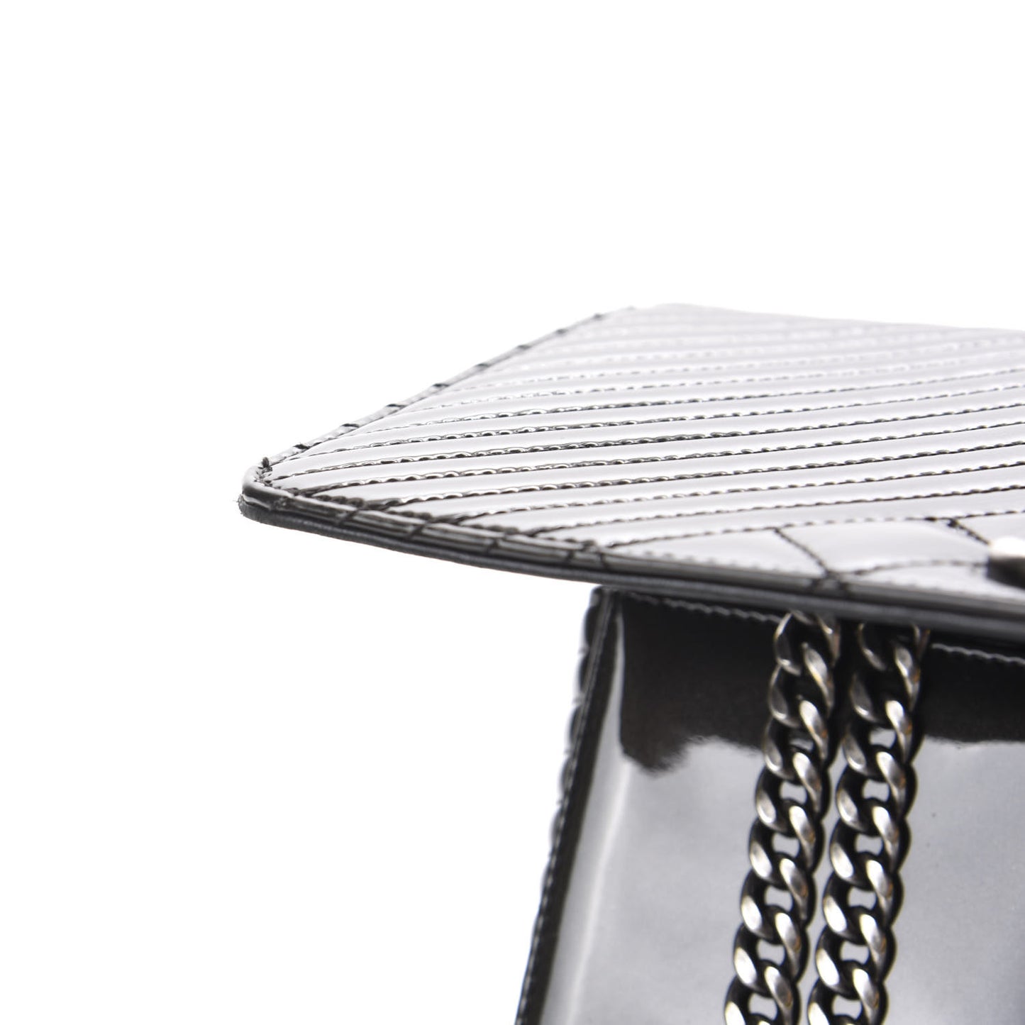 Patent Quilted Medium Coco Boy Flap