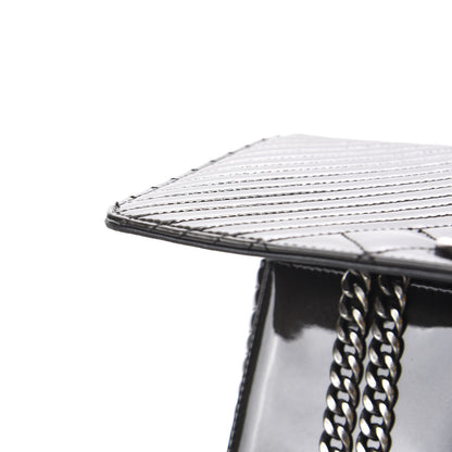 Chanel Patent Quilted Medium Coco Boy Flap 9 of 16