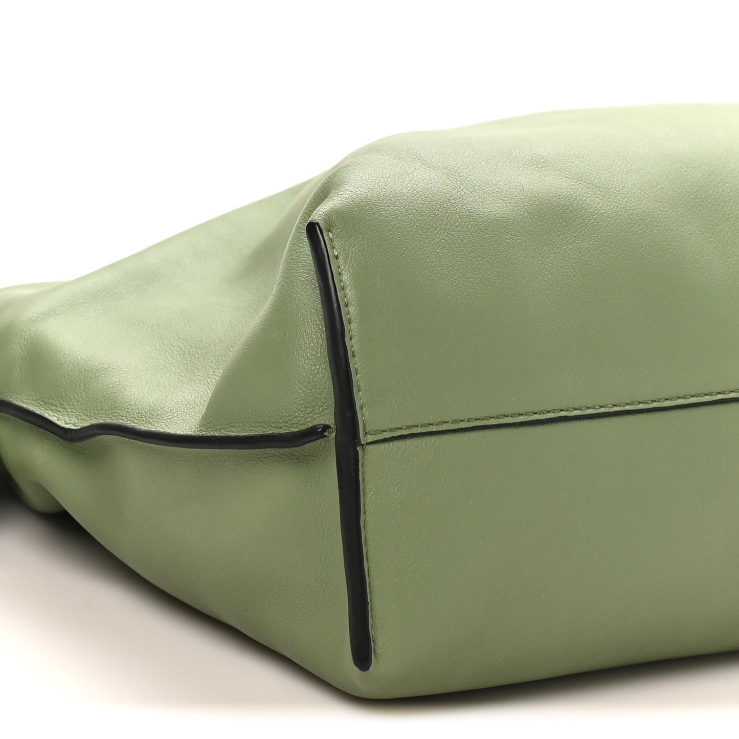 Nappa Flamenco Knot Clutch Rosemary
