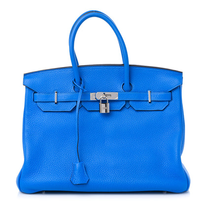 Hermes Togo Birkin 35 Bleu Hydra 1 of 10