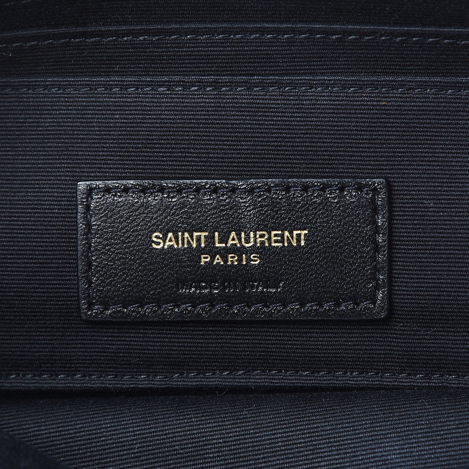 Saint Laurent Grained Lambskin Quilted Mini Becky Double Zip Bag