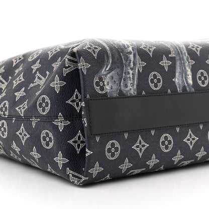 Louis Vuitton Savane Monogram Chapman Atlas Tote Ink 8 of 9