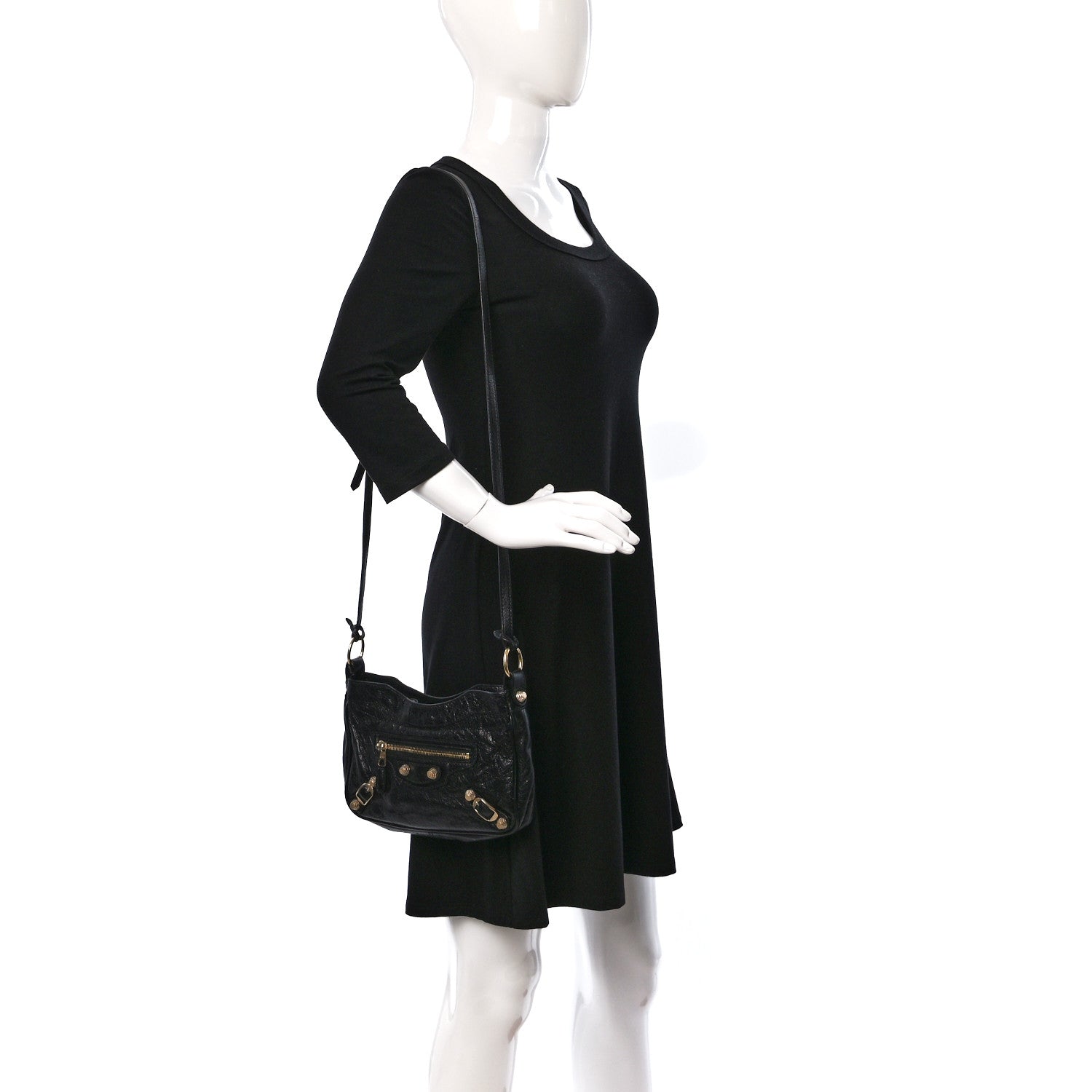 Balenciaga Agneau Giant 12 Gold Hardware Hip Black 2 of 10