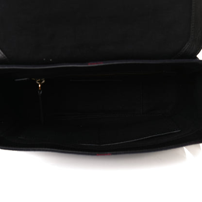 Burberry Canvas Mega Check Small Baildon Messenger Bag Navy 9 of 10