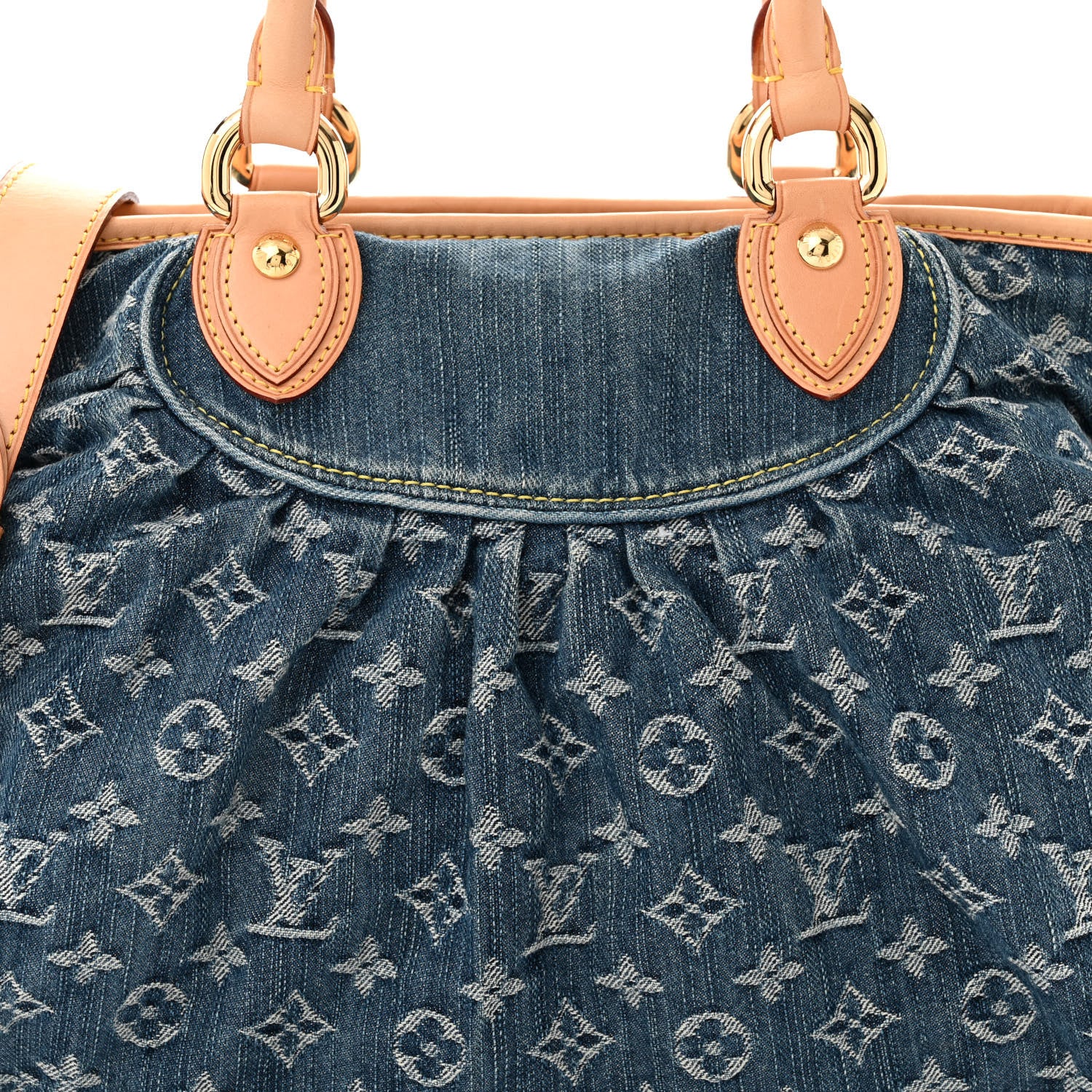 Louis Vuitton Denim Neo Cabby MM Blue 7 of 13