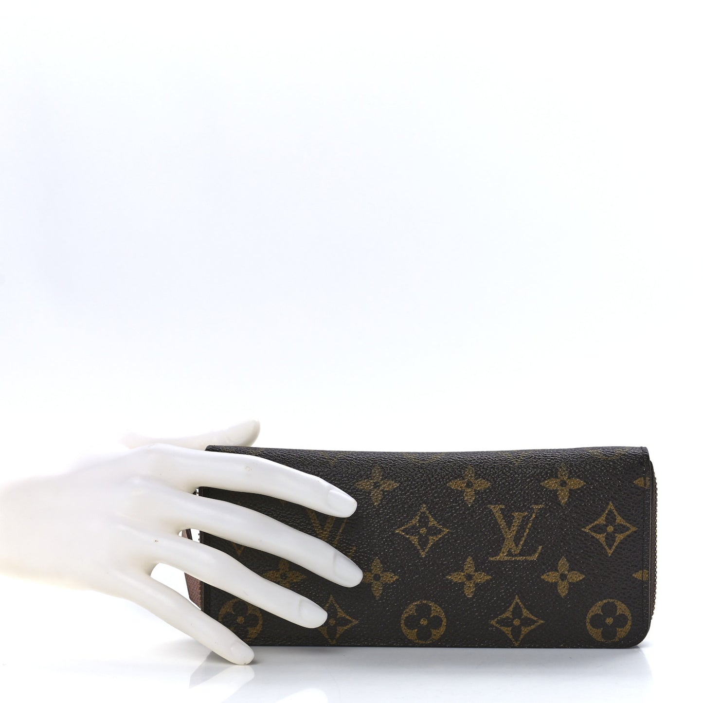 Monogram Clemence Wallet Rose Ballerine