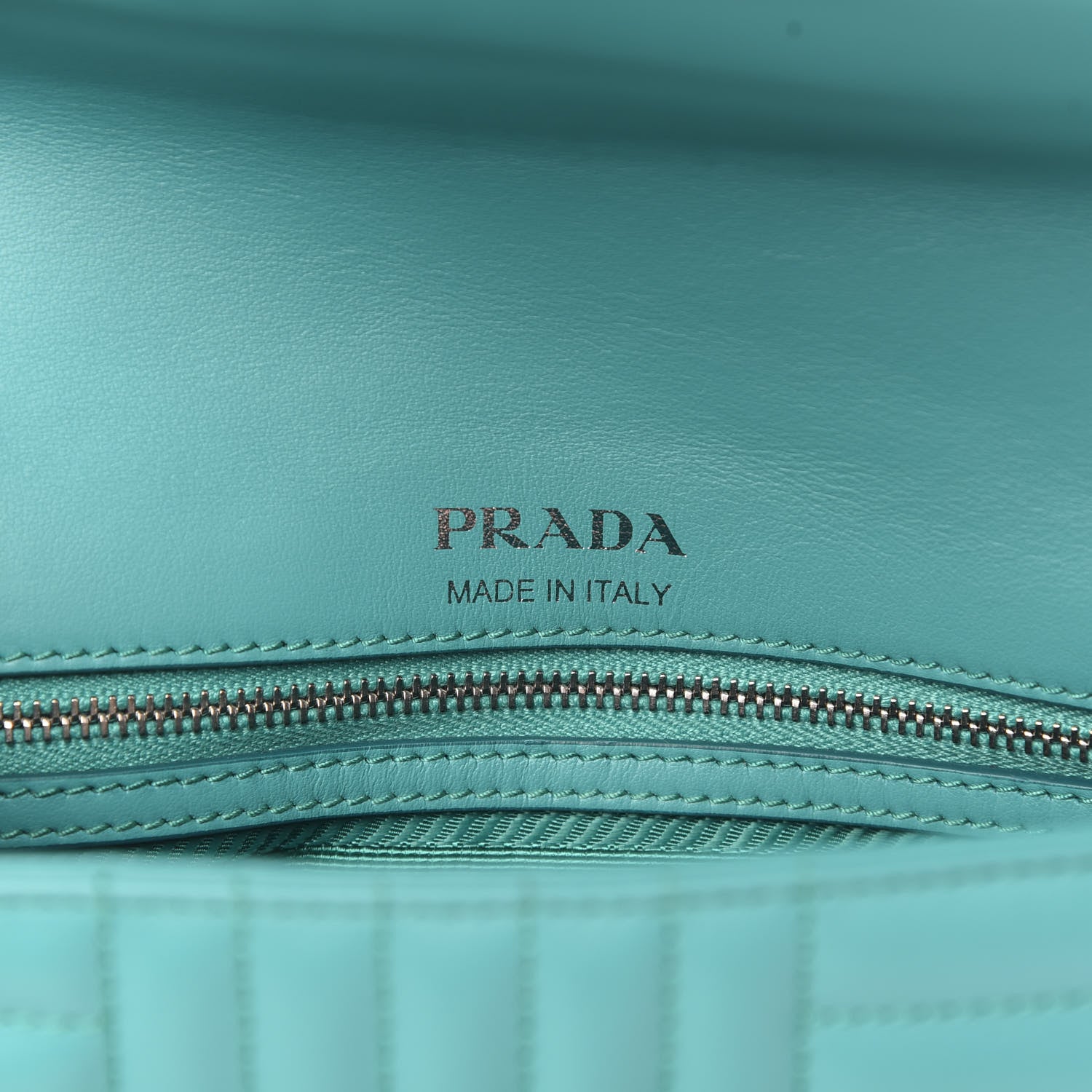 Prada Soft Calfskin Impunture Diagramme Small Chain Flap Shoulder Bag Giada 6 of 10