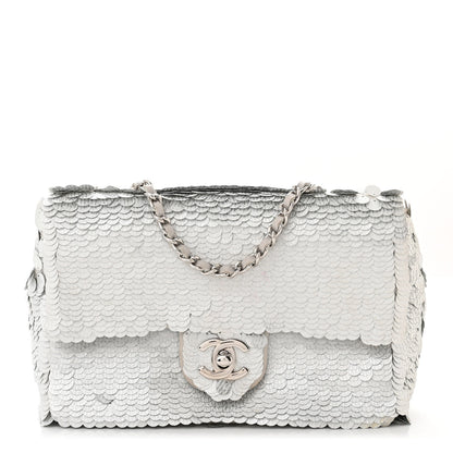 Chanel Sequin Paillette Small Flap Grey 1 of 11