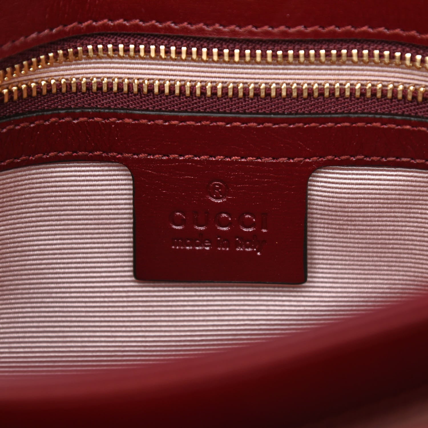 Gucci Vitello Palmellato Lux Small Arli Flap Shoulder Bag Vintage Bordeaux 6 of 8