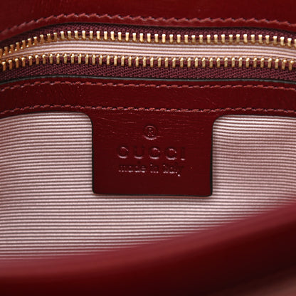 Gucci Vitello Palmellato Lux Small Arli Flap Shoulder Bag Vintage Bordeaux 6 of 8