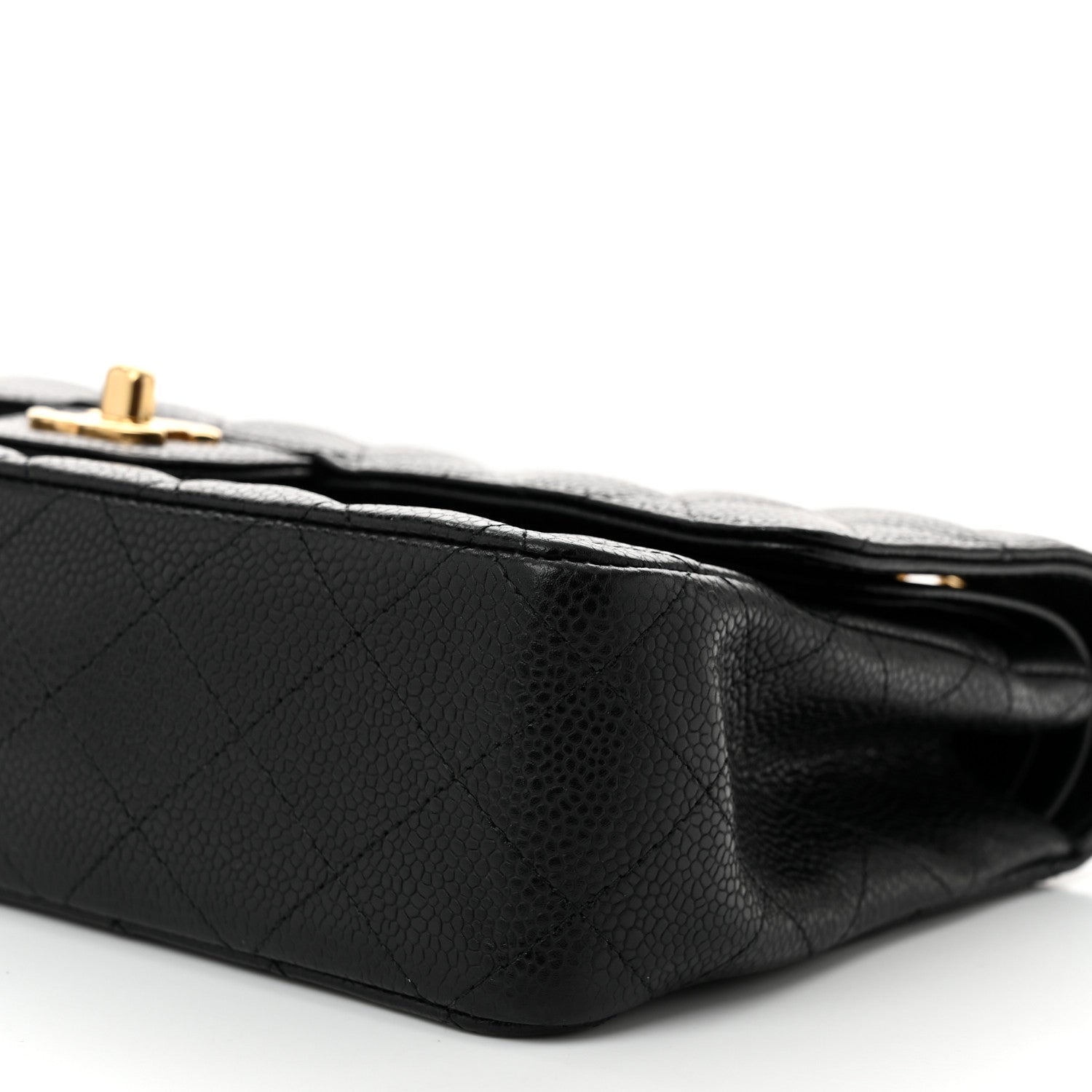 Chanel Caviar Quilted Medium Double Flap Black 10 of 11