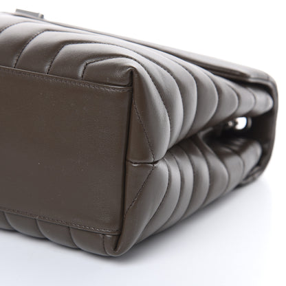 Saint Laurent Calfskin Y Quilted Monogram Medium Loulou Chain Satchel Faggio 9 of 9