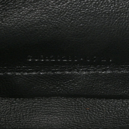 Saint Laurent Grain De Poudre Mixed Matelasse Triquilt Monogram Chain Wallet Black 7 of 11