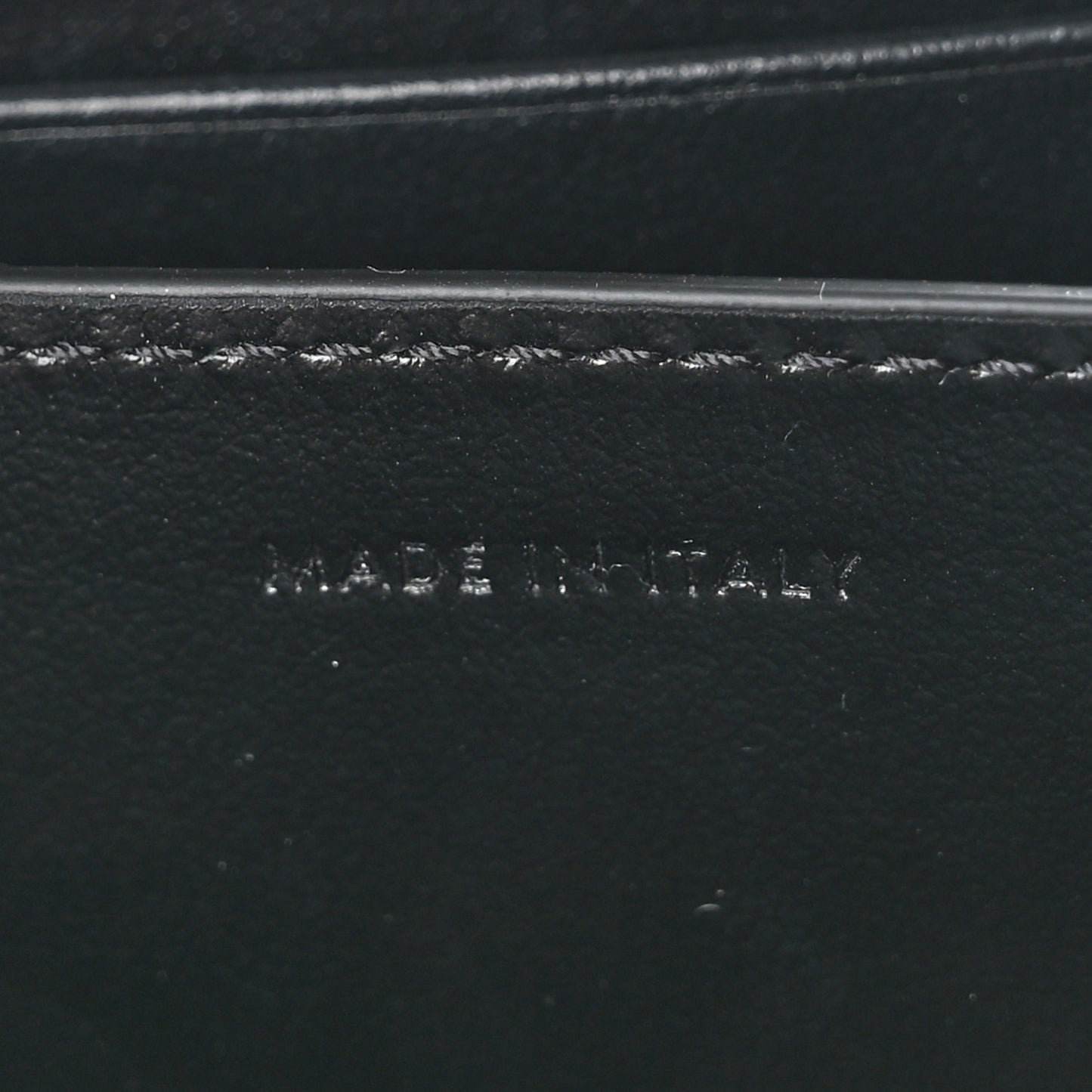 Calfskin Triomphe Zipped Compact Wallet Black