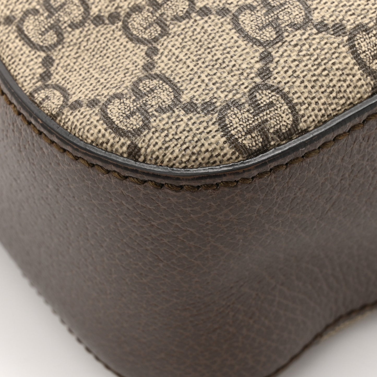 GG Supreme Monogram Web Neo Vintage Shoulder Bag Beige New Acero Crop