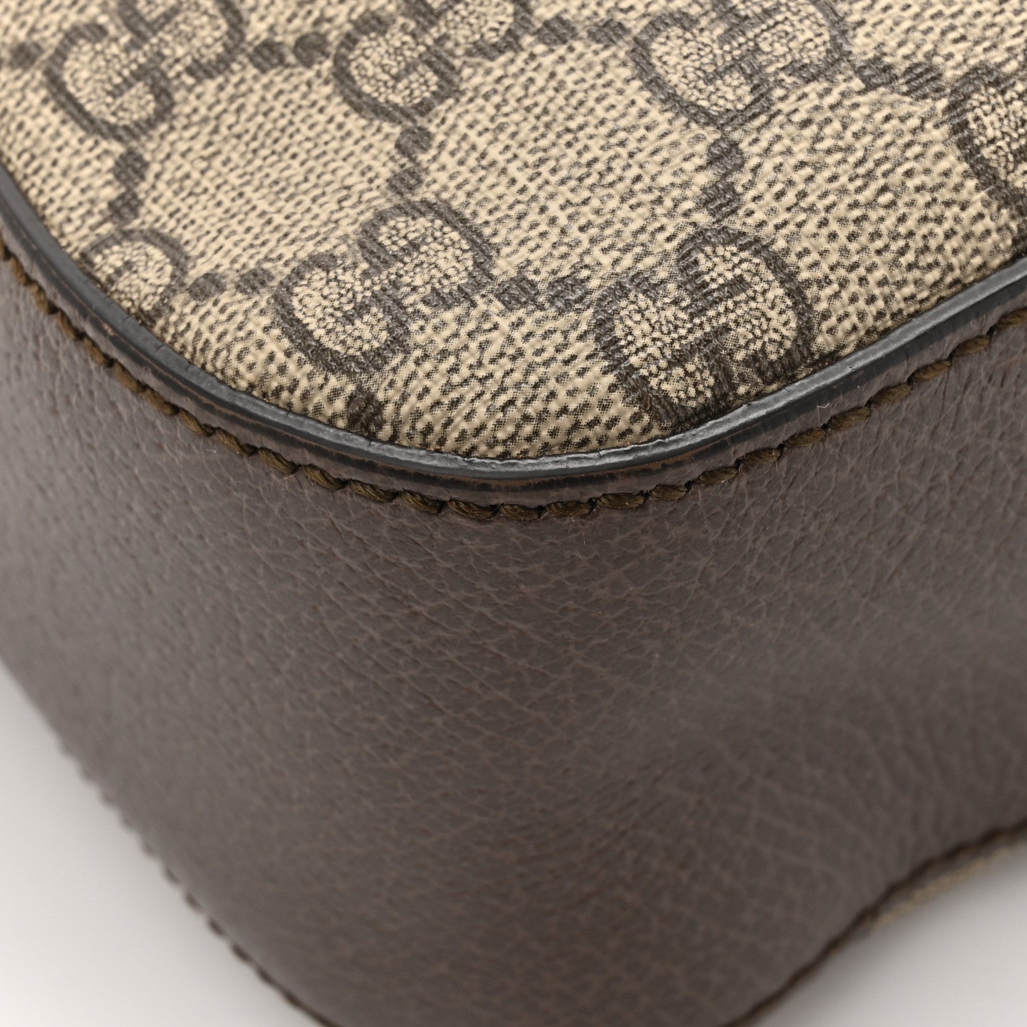 Gucci GG Supreme Monogram Web Neo Vintage Shoulder Bag Beige New Acero Crop 13 of 17