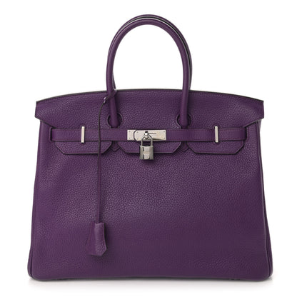 Hermes Togo Birkin 35 Ultraviolet 1 of 10