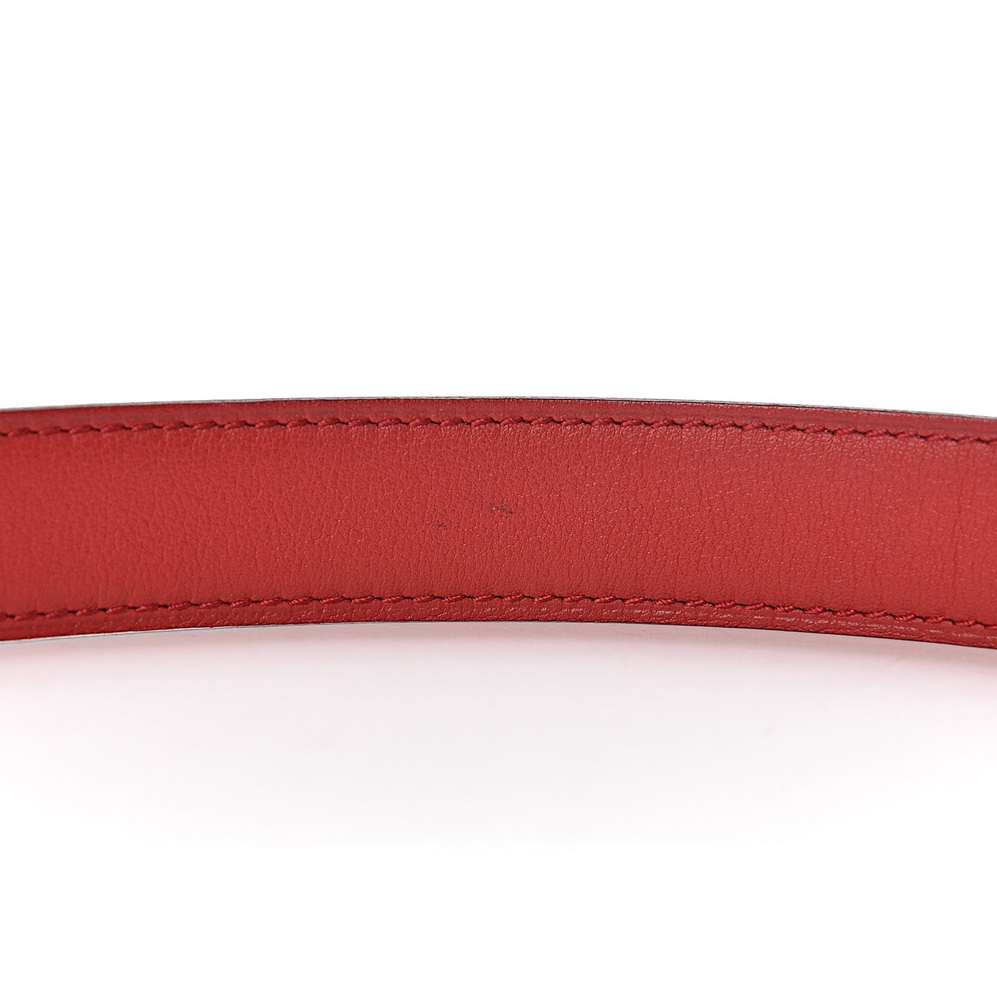 Epsom Swift 24mm Constance H Belt 100 White Rouge Vif