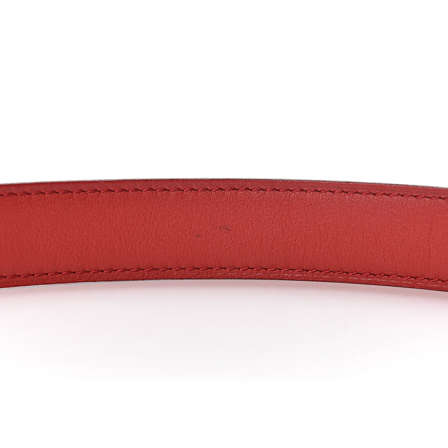 Hermes Epsom Swift 24mm Constance H Belt 100 White Rouge Vif 7 of 8