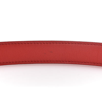 Hermes Epsom Swift 24mm Constance H Belt 100 White Rouge Vif 7 of 8