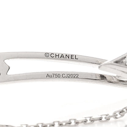Chanel 18K White Gold Diamond Comete 1932 Ear Cuff 3 of 3