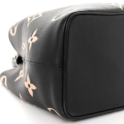 Louis Vuitton Empreinte Monogram Giant Neonoe MM Black Beige 8 of 10