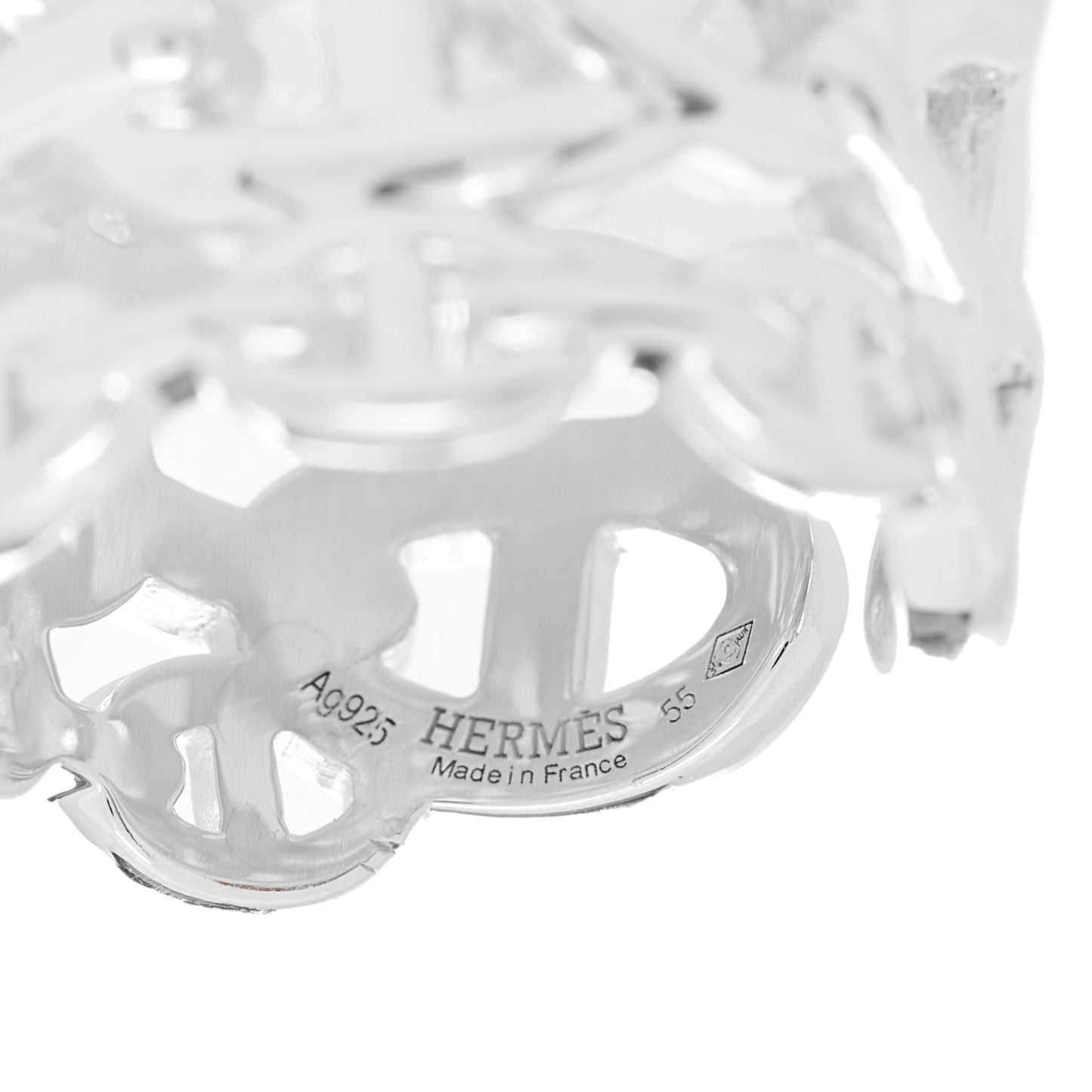 Sterling Silver GM Chaine d'Ancre Enchainee Band Ring 55 7.25