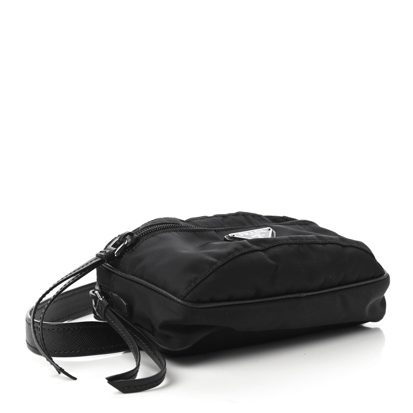 Tessuto Nylon Saffiano Belt Bag Black