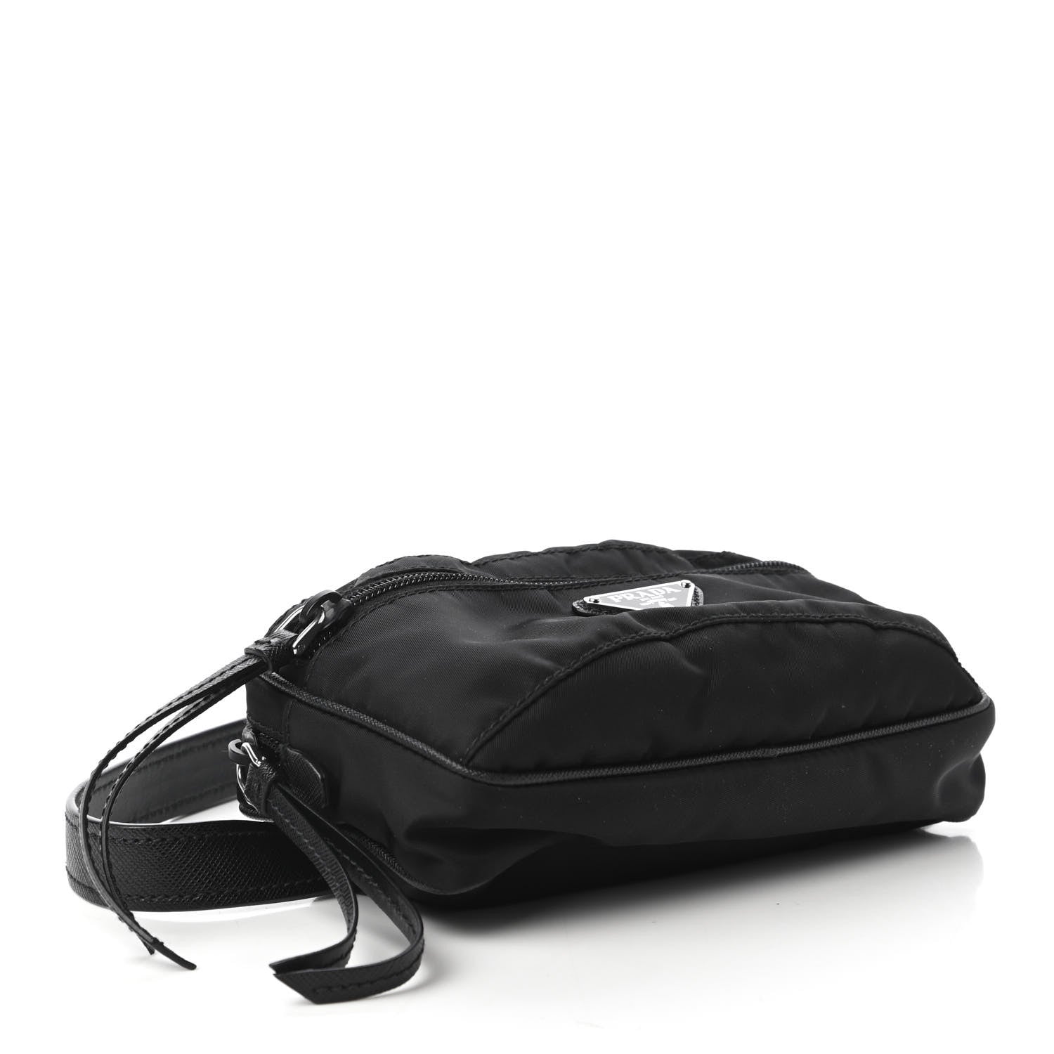 Prada Tessuto Nylon Saffiano Belt Bag Black 4 of 10